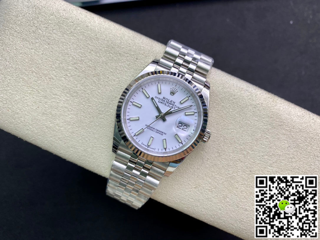 Replica R01ex Datejust 36MM 1:1 Best Edition EW Factory White Dial
