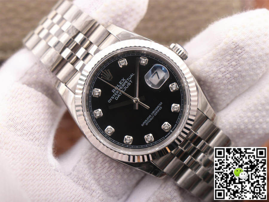 Replica R01ex Datejust M126234-0027 1:1 Best Edition EW Factory Black Dial