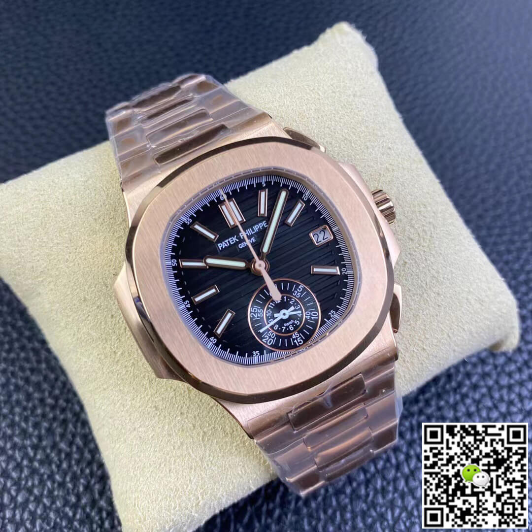 Replica Pat*k Phi1i*pe Nautilus 5980/1R-001 1:1 Best Edition 3K Factory V2 Black Dial