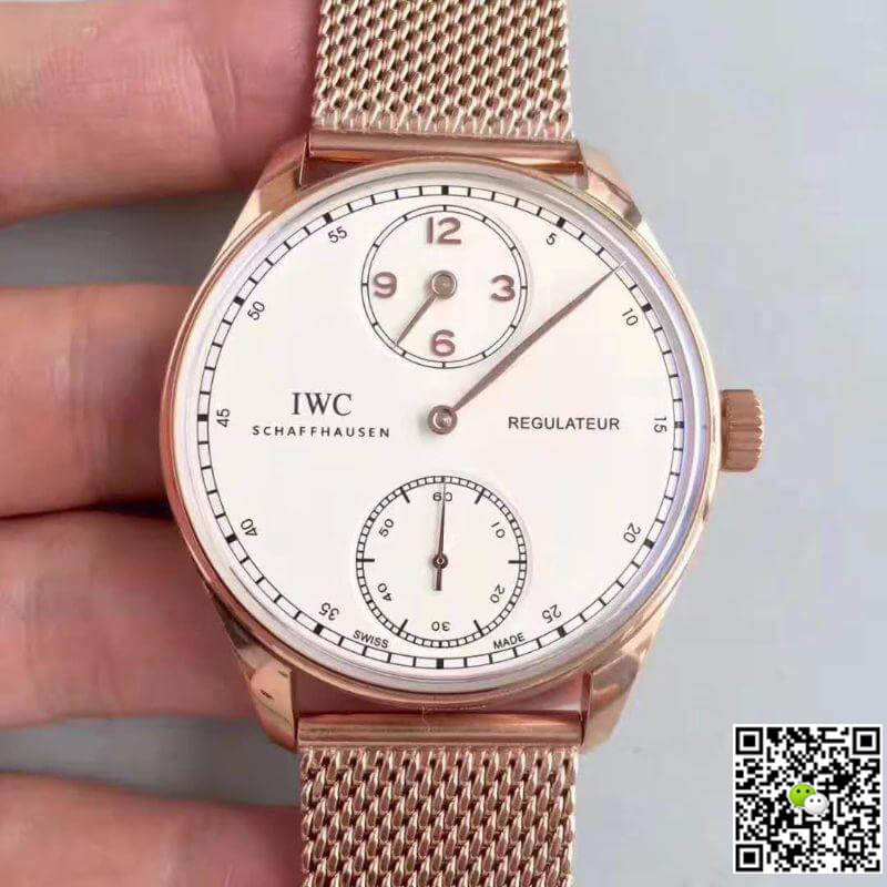 IWC Replica Portuguese IW544402 YL Factory 1:1 Best Edition Swiss ETA98245 White Dial