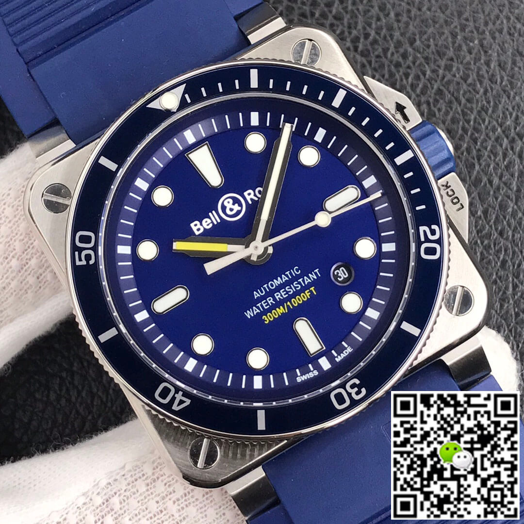 Replica Bell   Ross BR0392-D-BU-ST/SRB 1:1 Best Edition Blue Dial