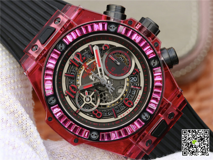Replica Hublot Big Bang 411.JX.4802.RT 1:1 Best Edition Red Case Black Strap