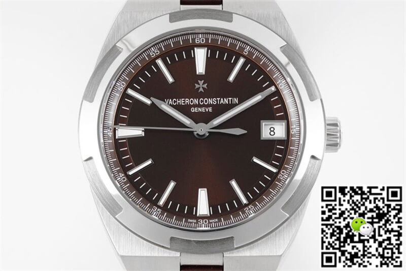 Replica Vacheron C0nstan1n Overseas 4500V 1:1 Best Edition PPF Factory Brown Rubber Strap