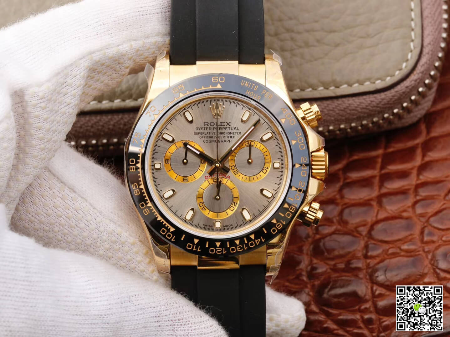 Replica R01ex Daytona Cosmograph 116518LN 1:1 Best Edition JH Factory Silver Gray Dial