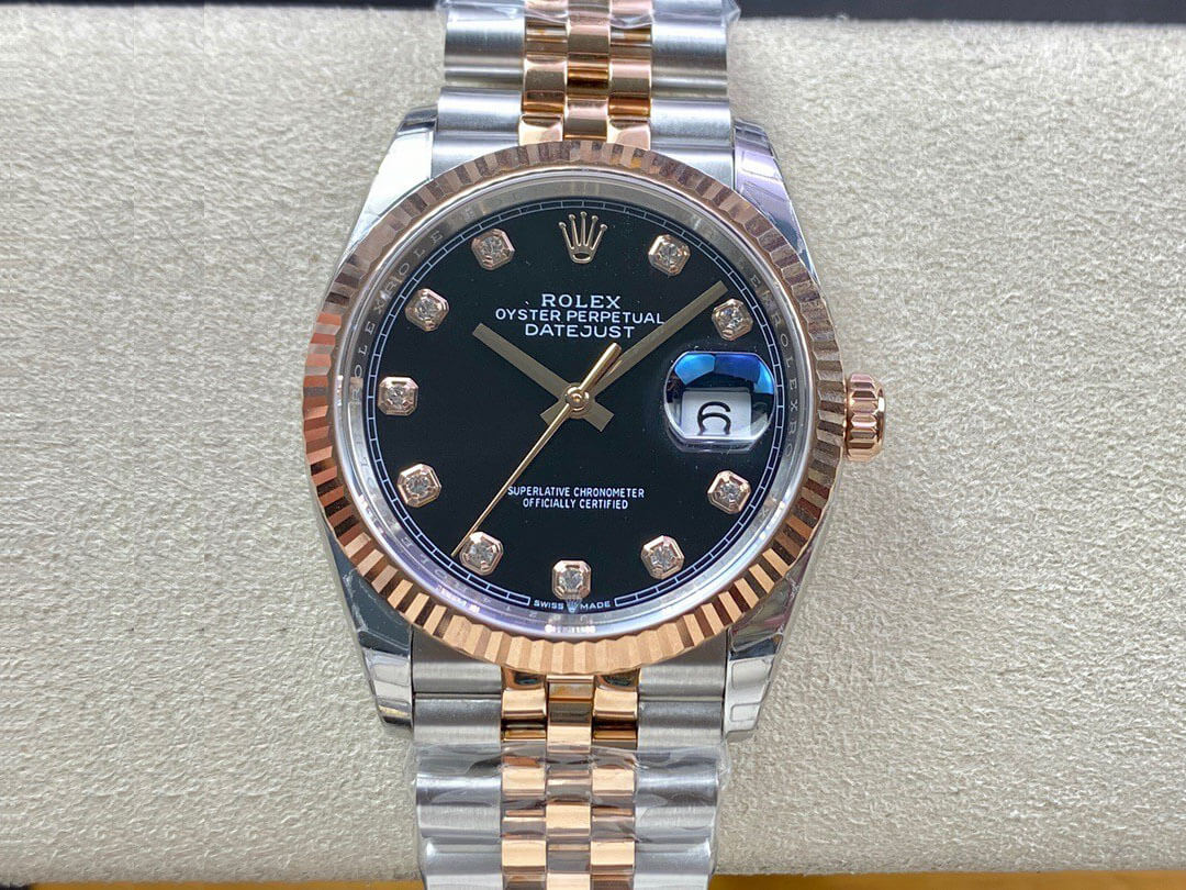 Replica R01ex Datejust M126231-0019 1:1 Best Edition EW Factory Black Dial