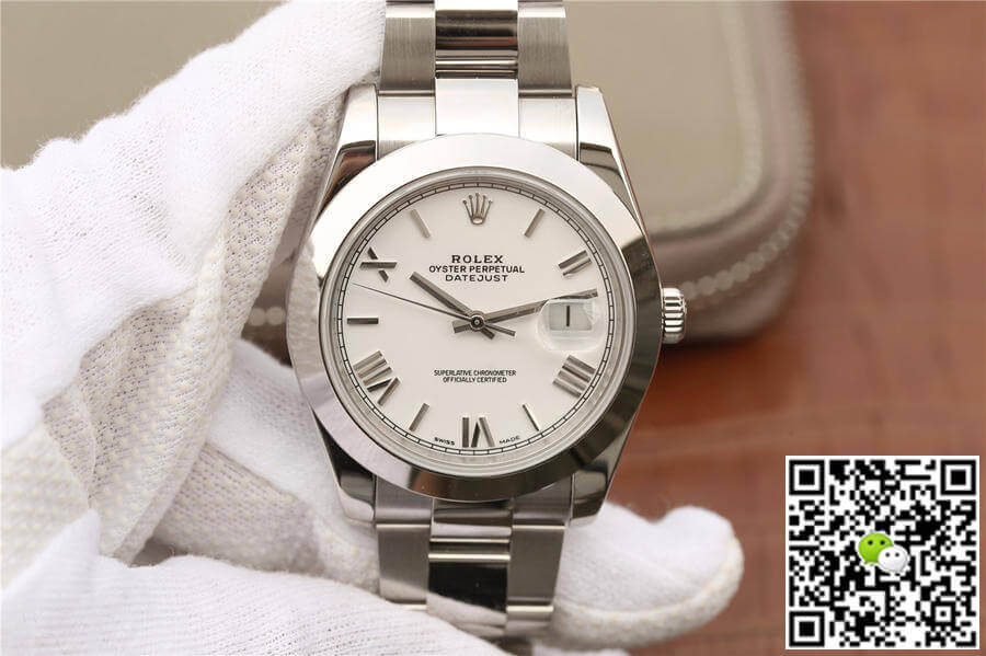 Replica R01ex Datejust 41MM 1:1 Best Edition EW Factory White Dial