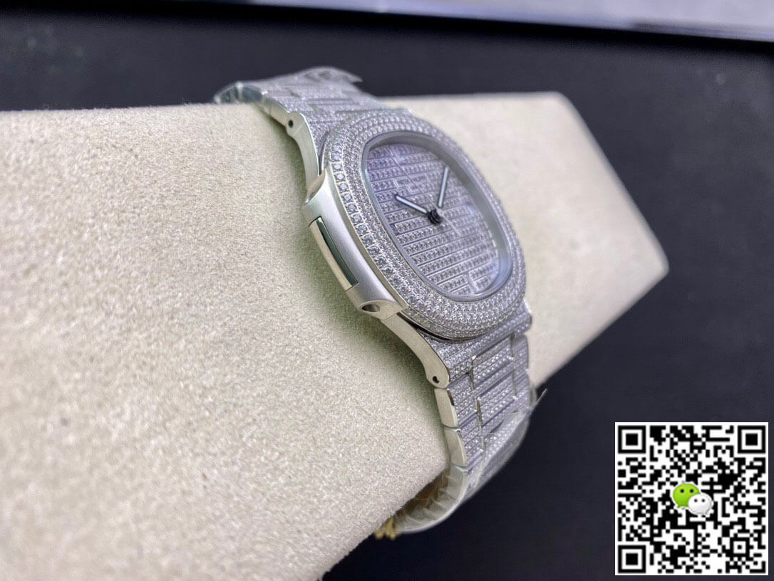 Replica Pat*k Phi1i*pe Nautilus 5719/1G-001 1:1 Best Edition PPF Factory Full D1am0nd Dial