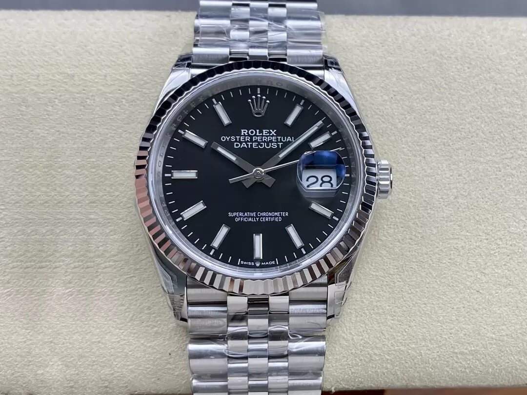 Replica R01ex Datejust M126234-0015 36MM 1:1 Best Edition VS Factory Black Dial