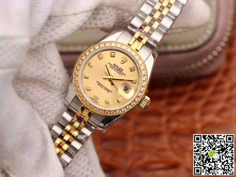 Replica R01ex Lady Datejust 28MM 1:1 Best Edition Swiss NH05 Movement Plating 18K Gold Dial