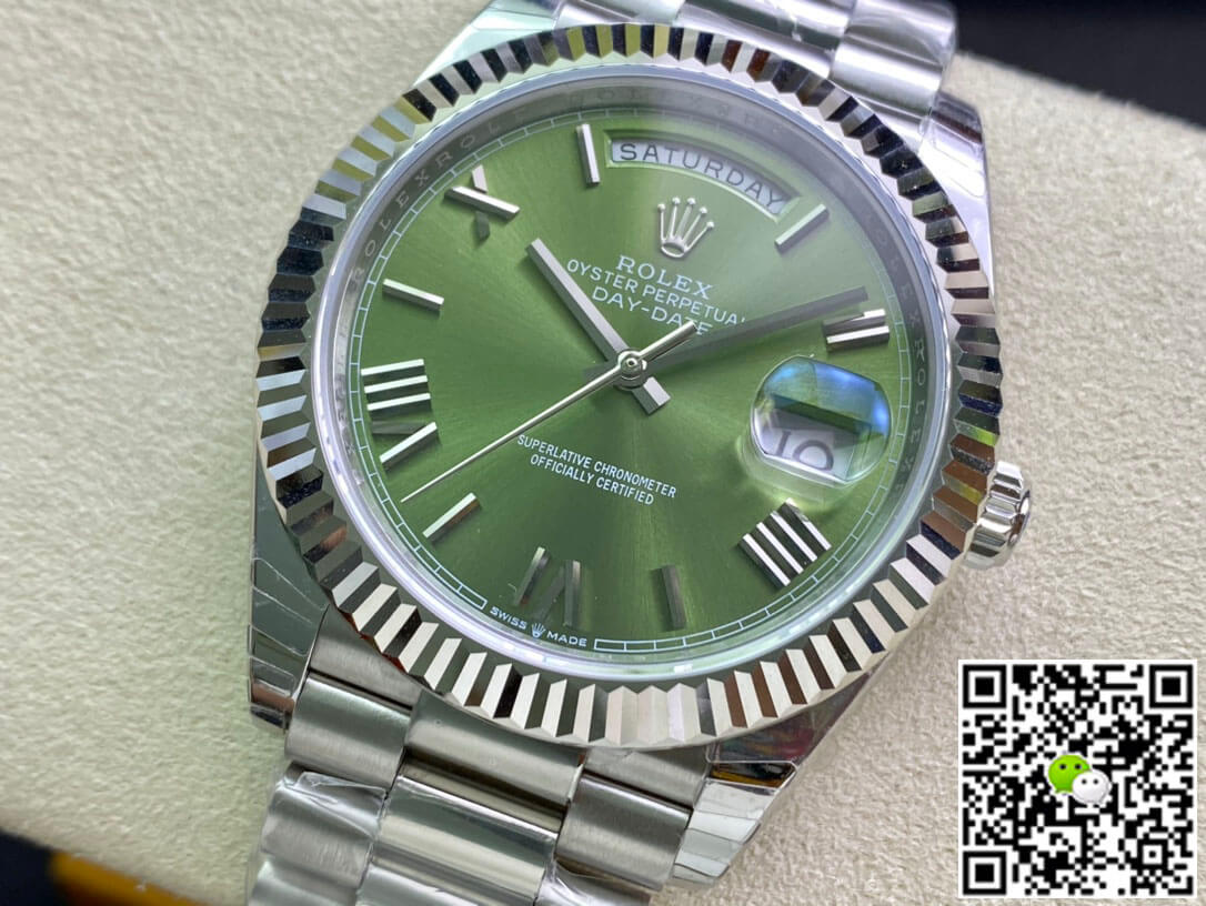 Replica R01ex Day Date M228239-0033 1:1 Best Edition EW Factory Olive Green Dial