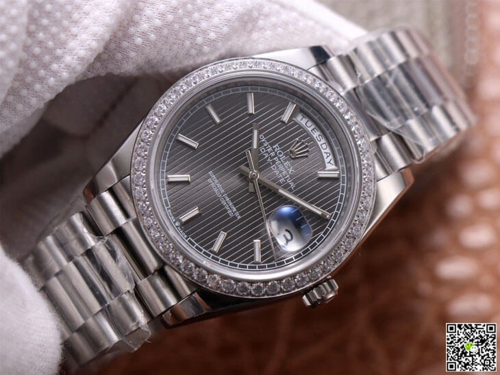 Replica R01ex Day Date M228349RBR-0008 1:1 Best Edition EW Factory Grey Dial