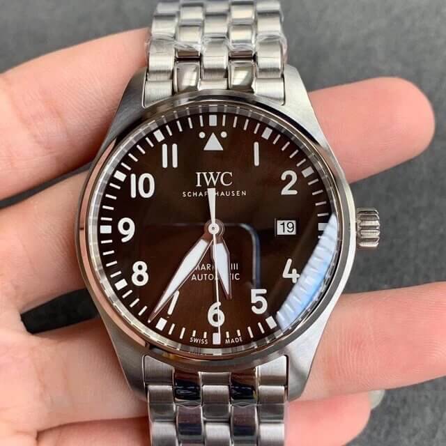 Replica IWC Pilot IW327013 1:1 Best Edition V7 Factory Brown Dial
