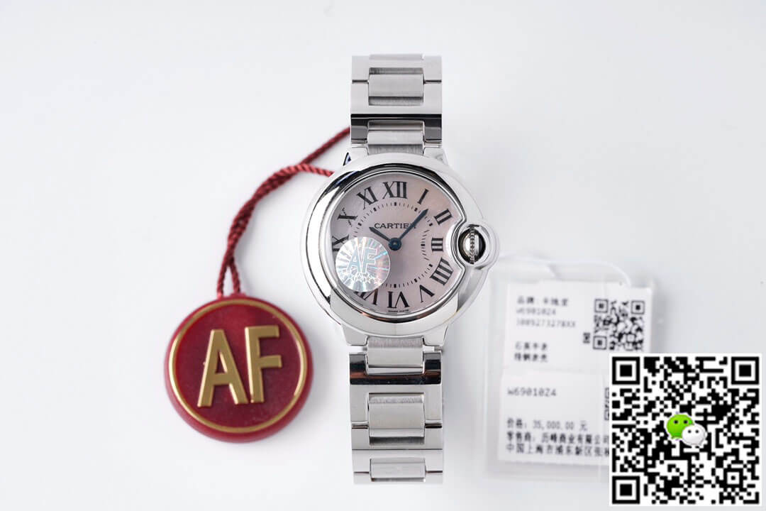 Replica Ballon Bleu De Ca*t1er 28MM 1:1 Best Edition AF Factory Mother-Of-Pearl Dial