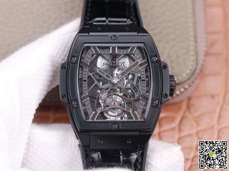 Hublot Replica Masterpiece Tourbillon 906.ND.0129.VR.AES12 1:1 Best Edition JB Factory Black PVD Swiss HUB 9006