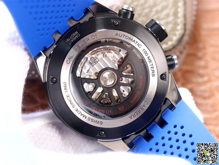 Replica TAG Heuer Carrera CAR2A1T.FT6052 1:1 Best Edition XF Factory Blue Rubber Strap