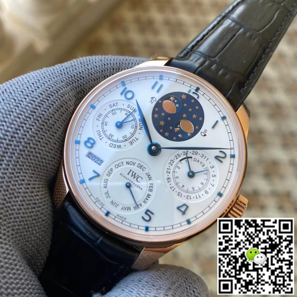 Replica IWC Portuguese Perpetual Calendar IW503405 1:1 Best Edition APS Factory White Dial