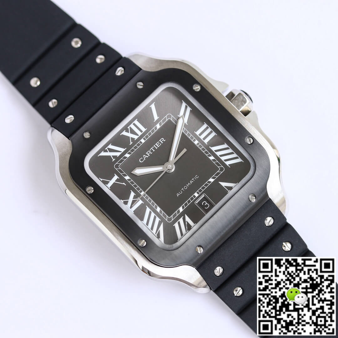 Replica Ca*t1er Santos WSSA0037 1:1 Best Edition GF Factory V2 Rubber Strap