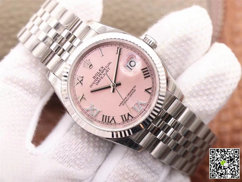 Replica R01ex Datejust M126234-0031 1:1 Best Edition EW Factory Pink Dial Swiss ETA3235