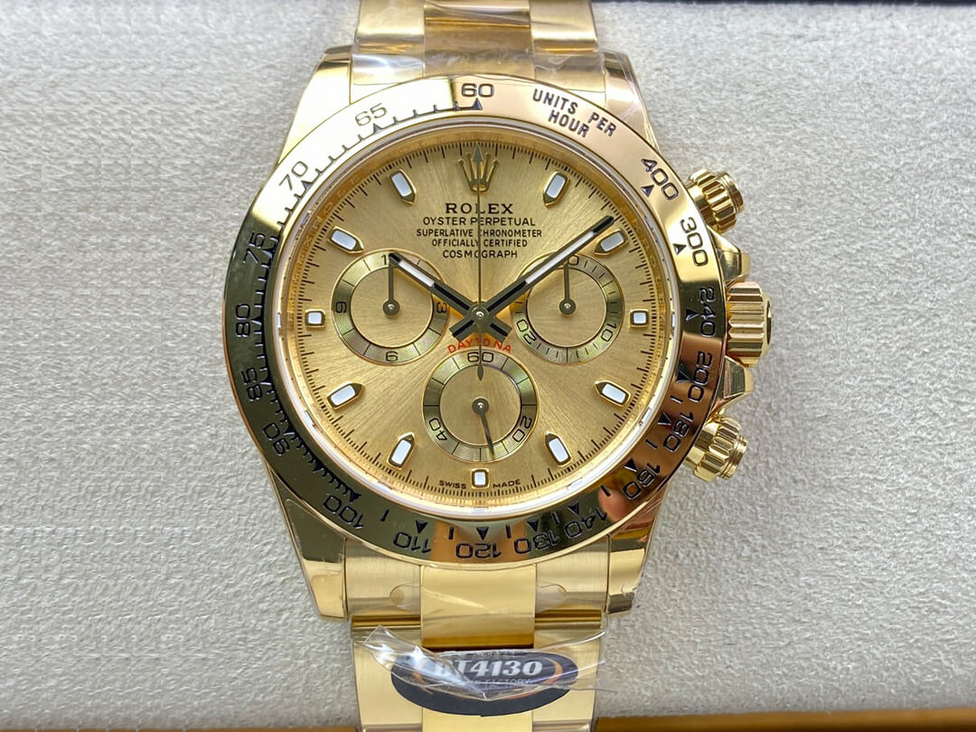 Replica R01ex Daytona M116508-0003 1:1 Best Edition BT Factory Gold Dial