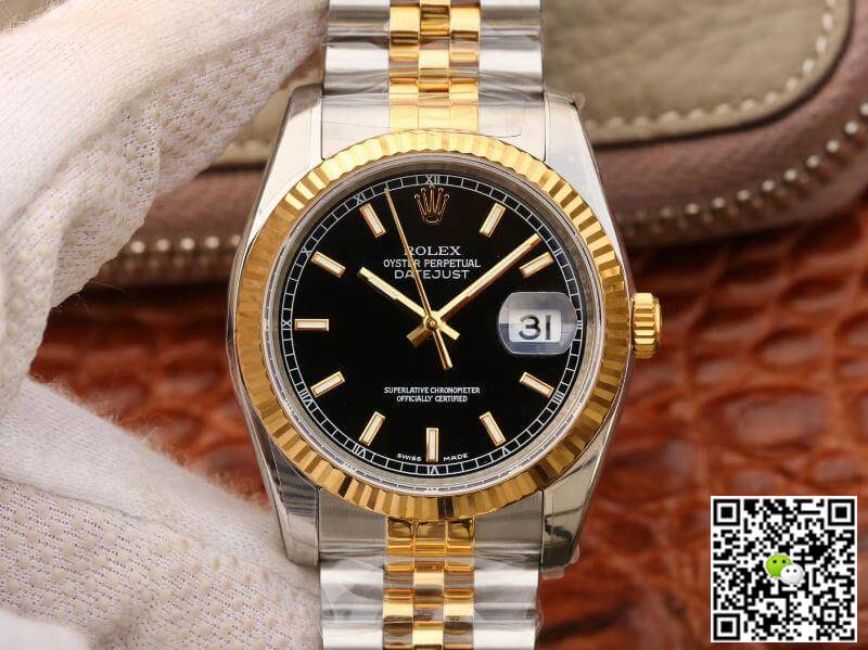 Replica R01ex Datejust 126233 36mm Mechanical Watches 1:1 Best Edition Two Tone Bracelet