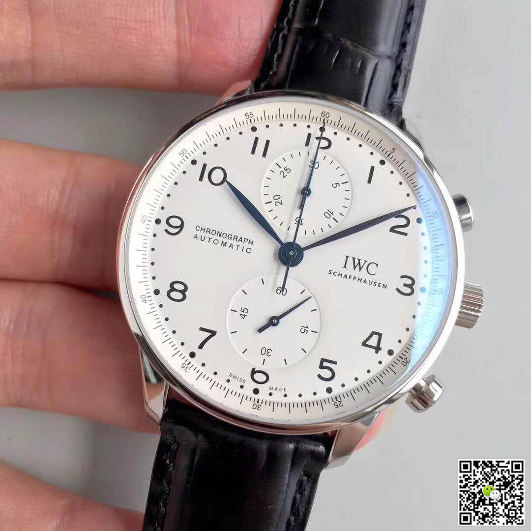 IWC Replica Portuguese IW371602 YL Factory 1:1 Best Edition Swiss ETA69355 White Dial