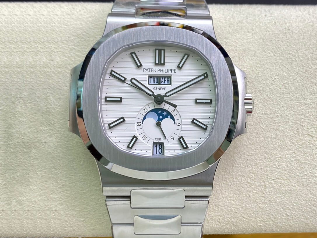 Replica Pat*k Phi1i*pe Nautilus 5726/1A-010 1:1 Best Edition PPF Factory White Dial