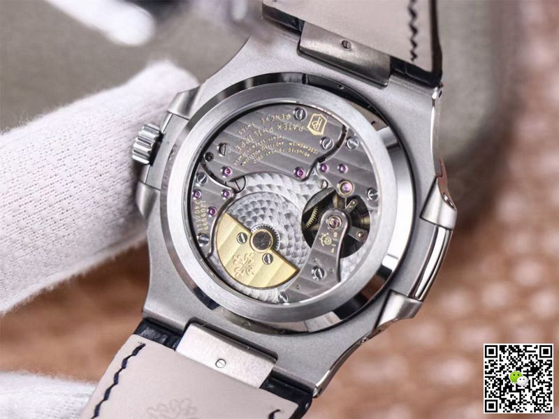 Replica Pat*k Phi1i*pe Nautilus 5712/1A-001 1:1 Best Edition PF Factory Blue Dial Leather Strap Swiss Movement