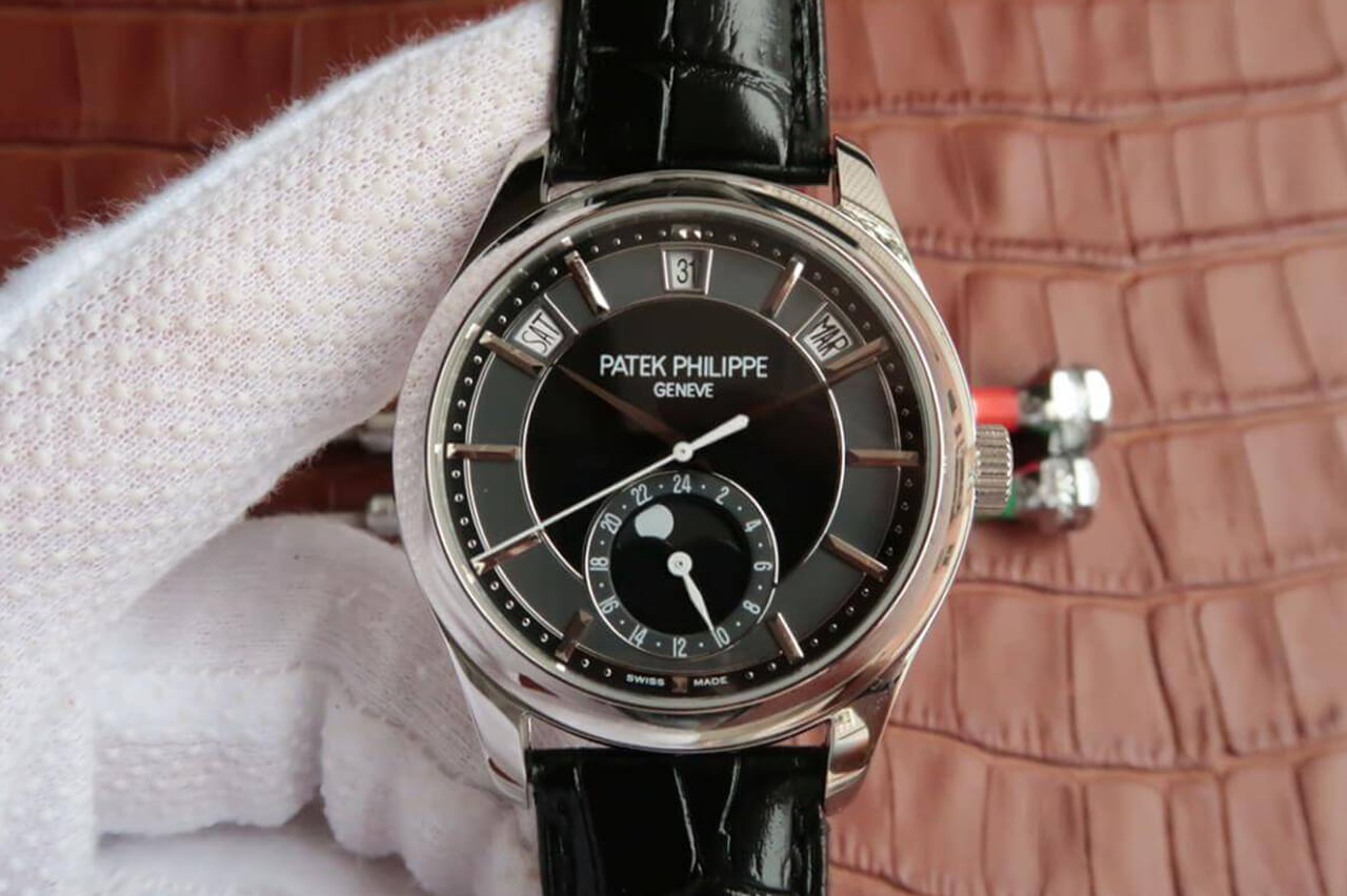 Replica Pat*k Phi1i*pe Grand Complications 5205R-001 1:1 Best Edition KM Factory Cowhide Strap