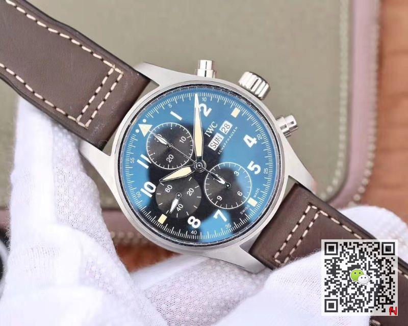 Replica IWC Pilot IW387903 2019 New Spitfire Chronograph ZF Factory 1:1 Best Edition Stainless Steel Case Swiss ETA7750