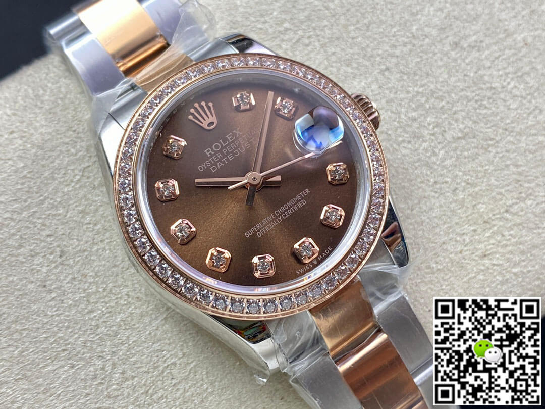 Replica R01ex Datejust M278381RBR-0027 31MM 1:1 Best Edition EW Factory Brown Dial