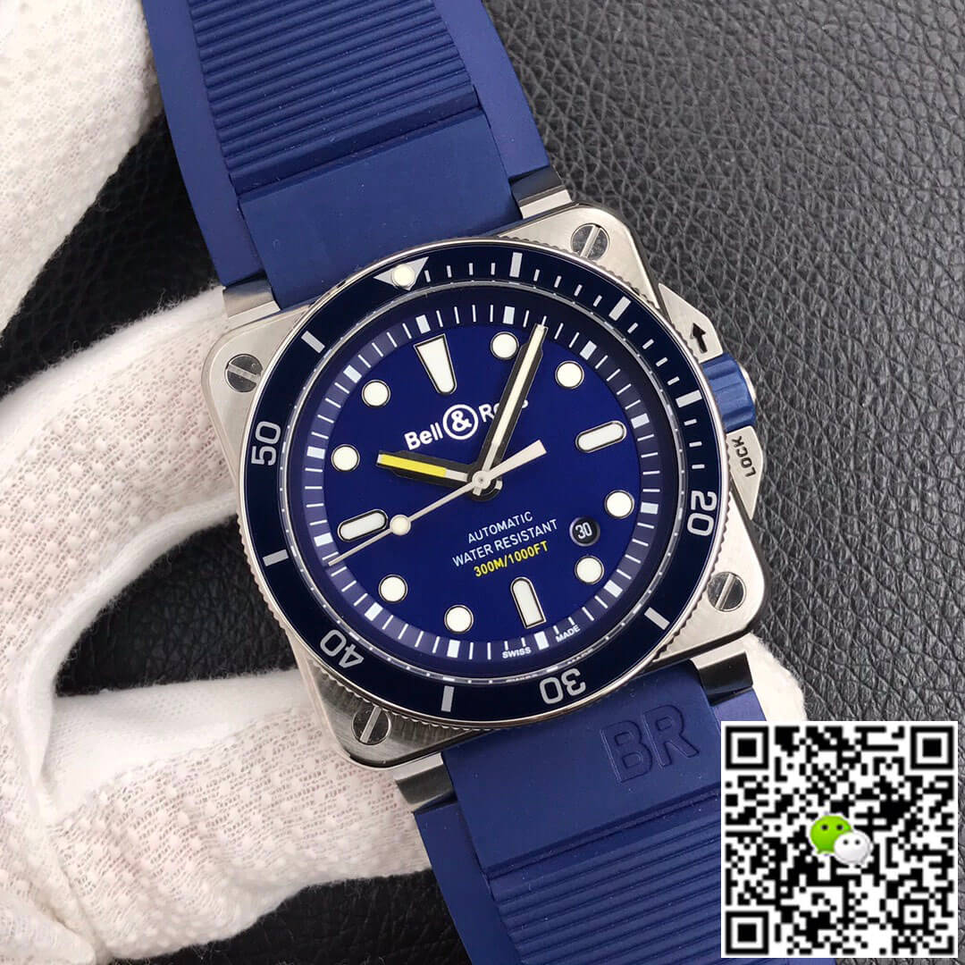 Replica Bell   Ross BR0392-D-BU-ST/SRB 1:1 Best Edition Blue Dial
