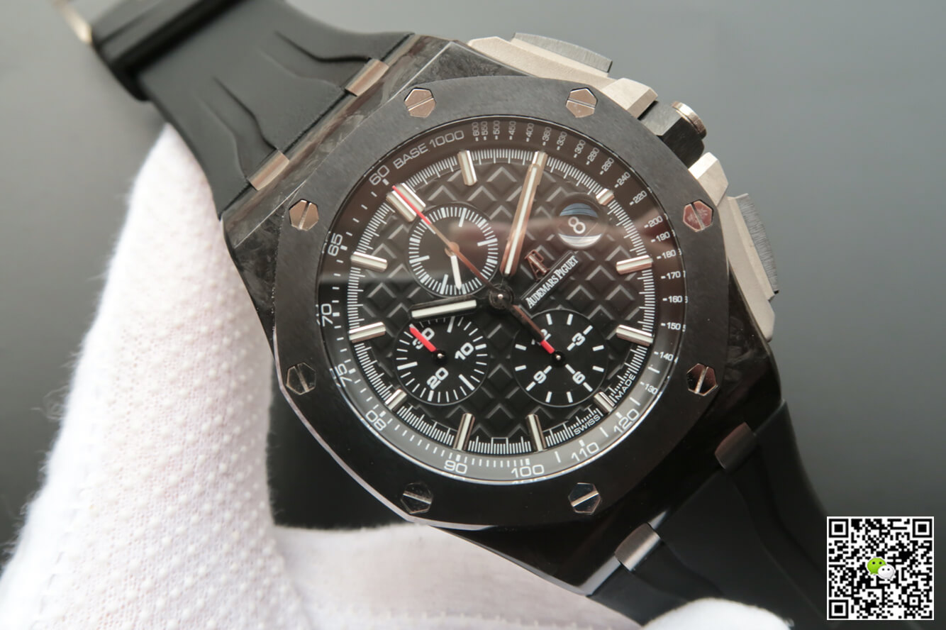 Replica Audemars P1g*et Royal Oak Offshore 26400AU.OO.A002CA.01 1:1 Best Edition JF Factory Black Dial