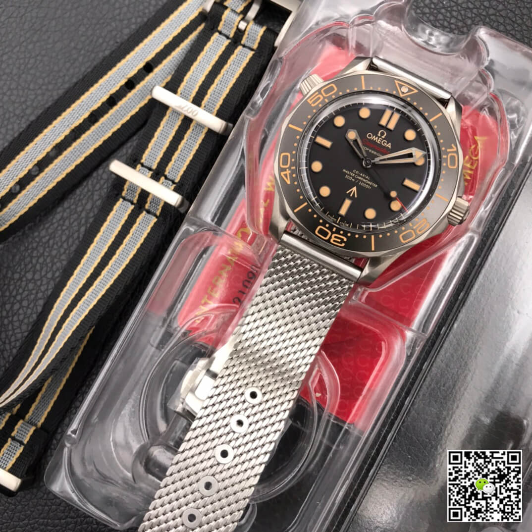 Replica 0me*ga Seamaster 210.90.42.20.01.001 James Bond 007 1:1 Best Edition VS Factory Titanium Metal