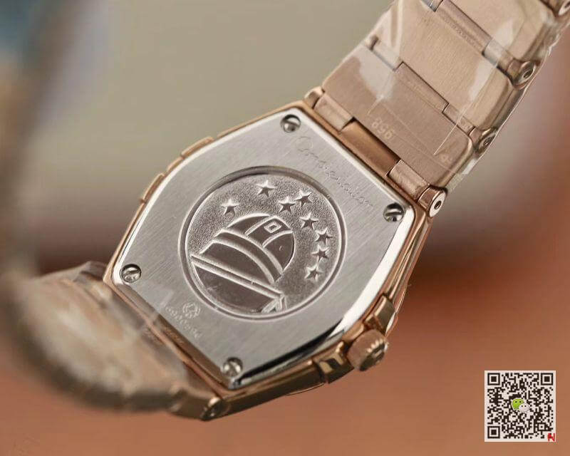 Replica 0me*ga Constellation 27mm Quartz Ladies 18K Rosegold TW Factory 1:1 Best Edition Swiss Eta Quartz 1376