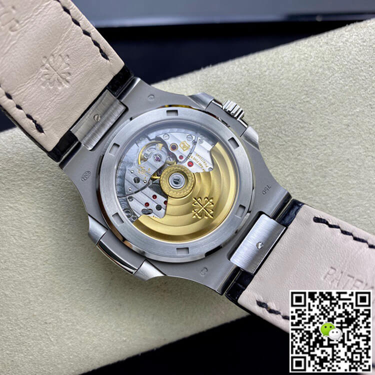 Replica Pat*k Phi1i*pe Nautilus 5711 1:1 Best Edition 3K Factory White Dial Cowhide Strap