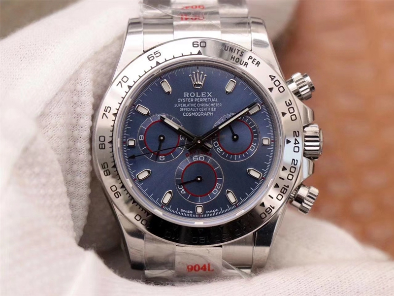 R01ex Daytona Replica Cosmograph 116509-78599 1:1 Best Edition Noob Factory Blue Dial Swiss ETA4130