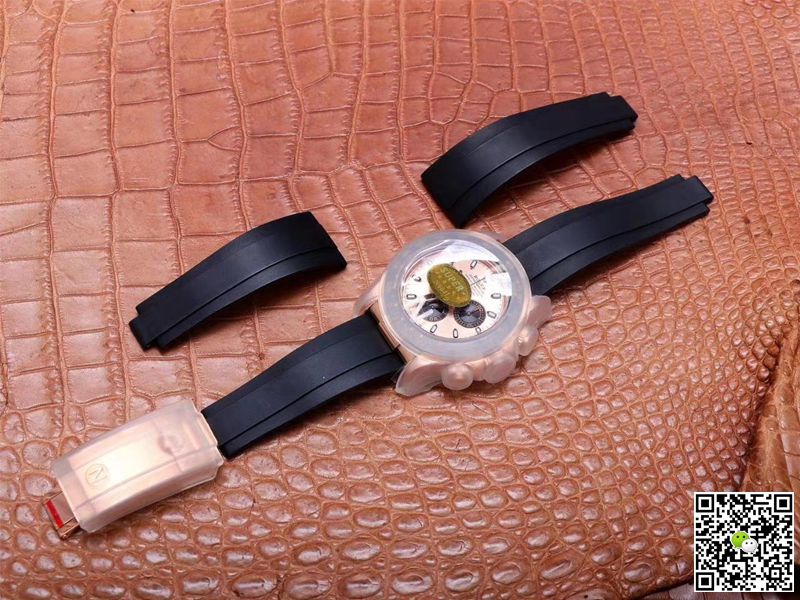 R01ex Daytona Replica M116515LN-0021 1:1 Best Edition Noob Factory Pink Dial Swiss ETA4130