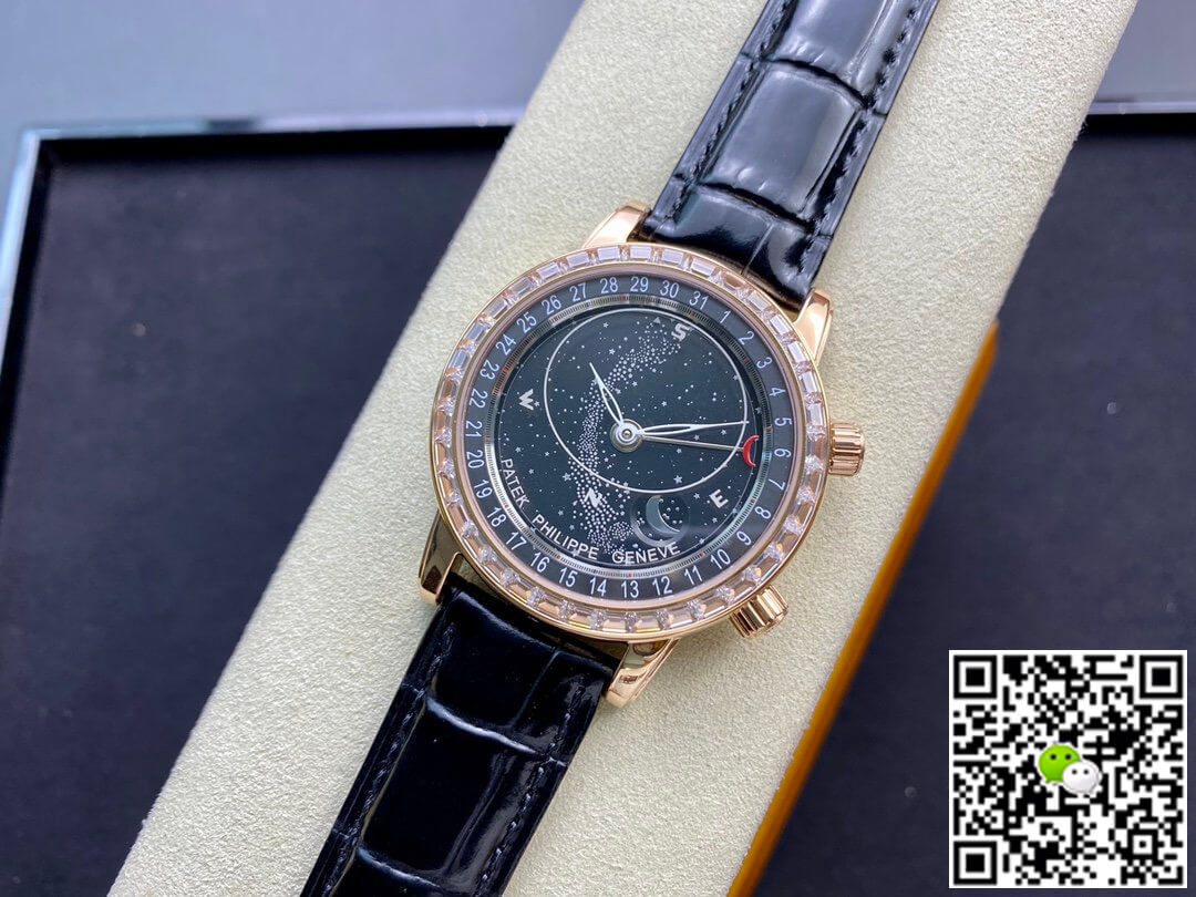 Replica Pat*k Phi1i*pe Grand Complications 6104R-001 1:1 Best Edition AI Factory Sky Moon Black Dial
