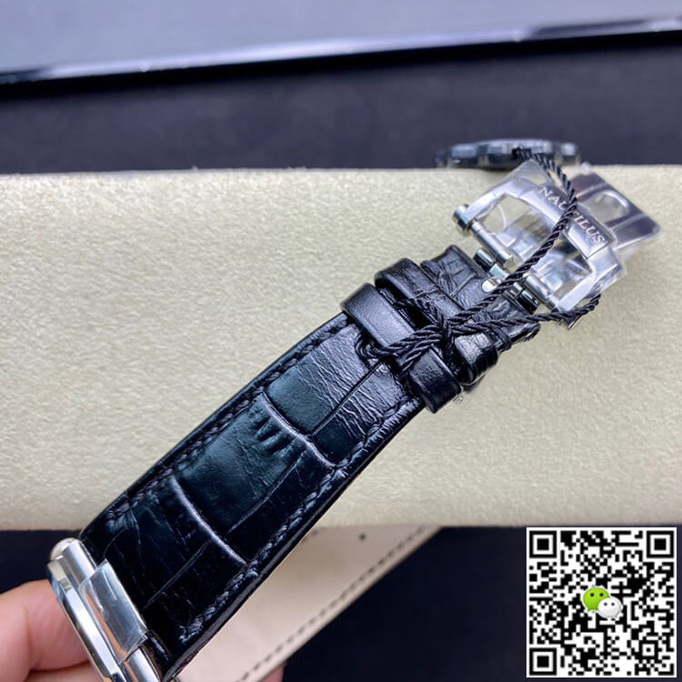 Replica Pat*k Phi1i*pe Nautilus 5711 1:1 Best Edition 3K Factory White Dial Cowhide Strap