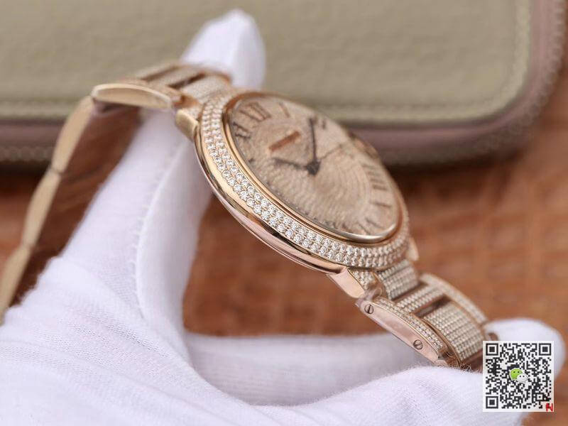 Replica Ballon Bleu De Ca*t1er W69006Z2 42mm TW Factory 1:1 Best Edition Full D1am0nd Rosegold Swiss ETA 2824