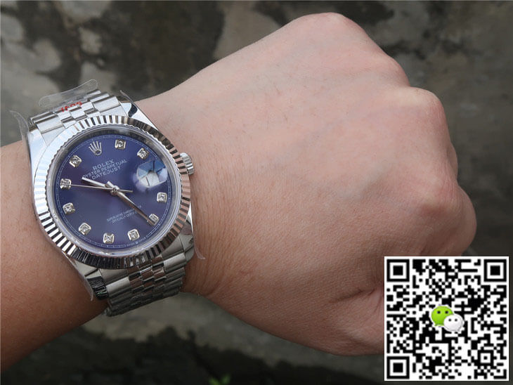 Replica R01ex Datejust M126234-0037 1:1 Best Edition GM Factory D1am0nd-set Blue Dial