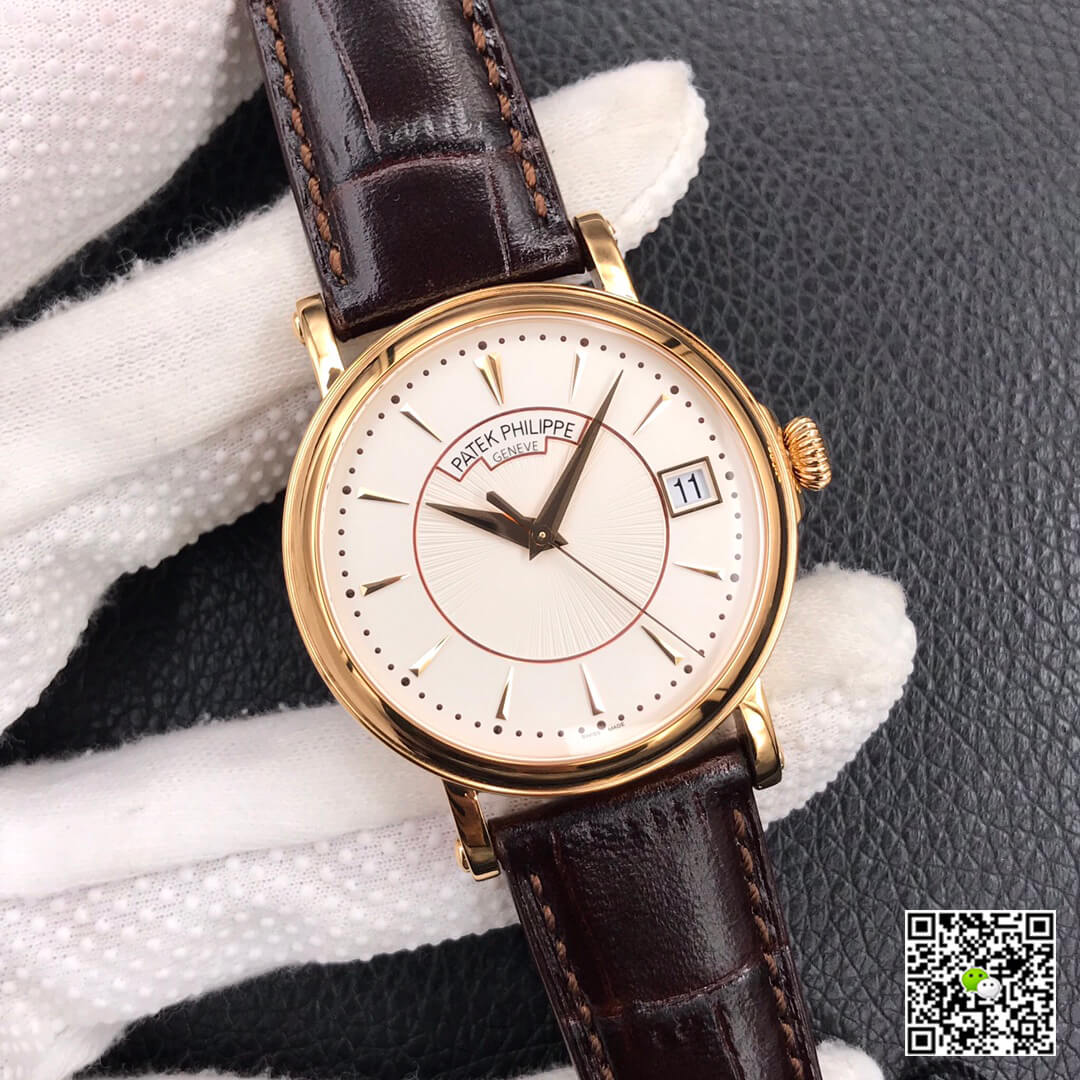 Replica Pat*k Phi1i*pe Calatrava 5153J-001 1:1 Best Edition ZF Factory White Dial Rose Gold