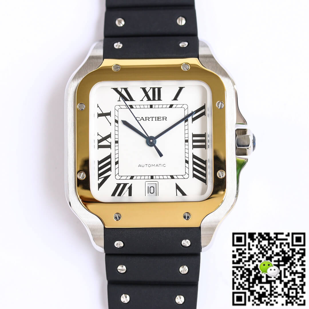 Replica Ca*t1er Santos W2SA0009 1:1 Best Edition GF Factory V2 White Dial