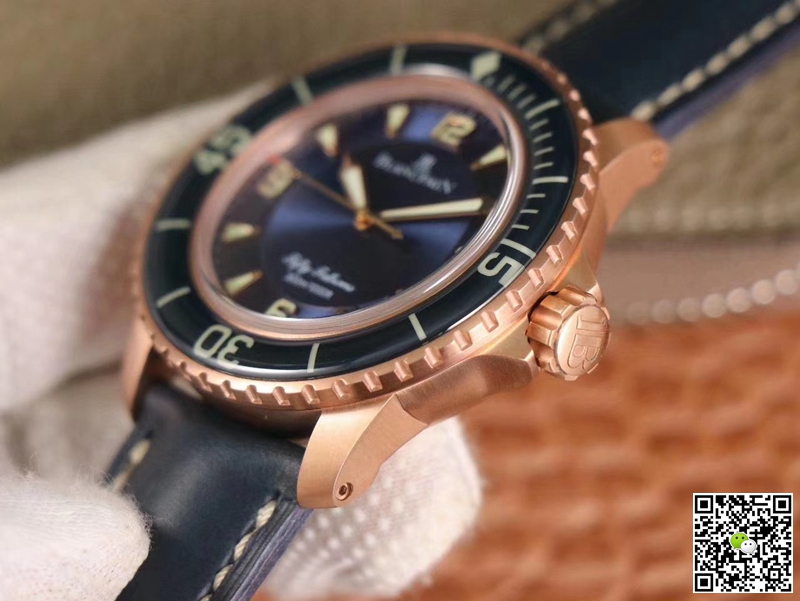Replica Blancpain Fifty Fathoms 5015-3603C-63B 1:1 Best Edition ZF Factory Blue Dial Swiss ETA1315
