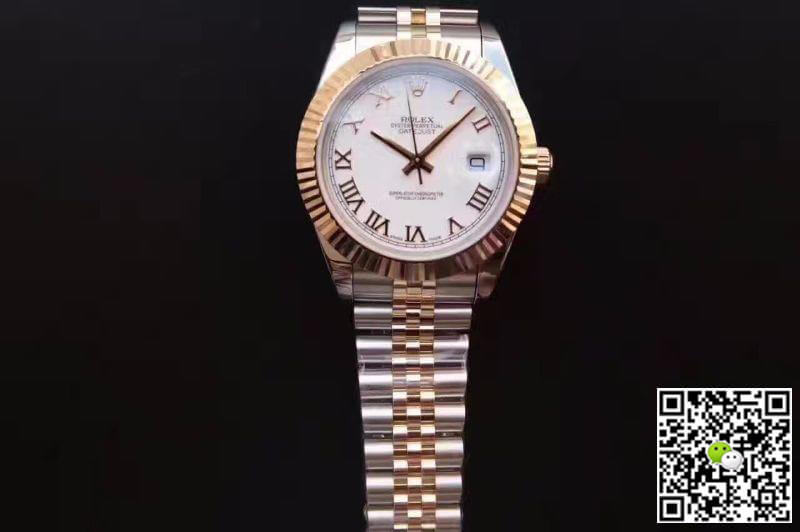 R01ex Dupe Datejust 41mm 126333-006 1:1 Best Edition Men Watches Swiss ETA2836-2 Gold Wrapped
