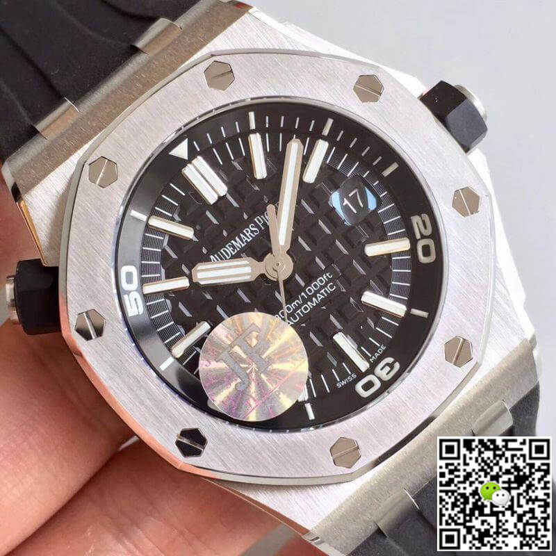 Replica Audemars P1g*et Royal Oak Offshore Diver 15703ST.OO.A002CA.01 JF Factory V10 1:1 Best Edition Swiss ETA3120