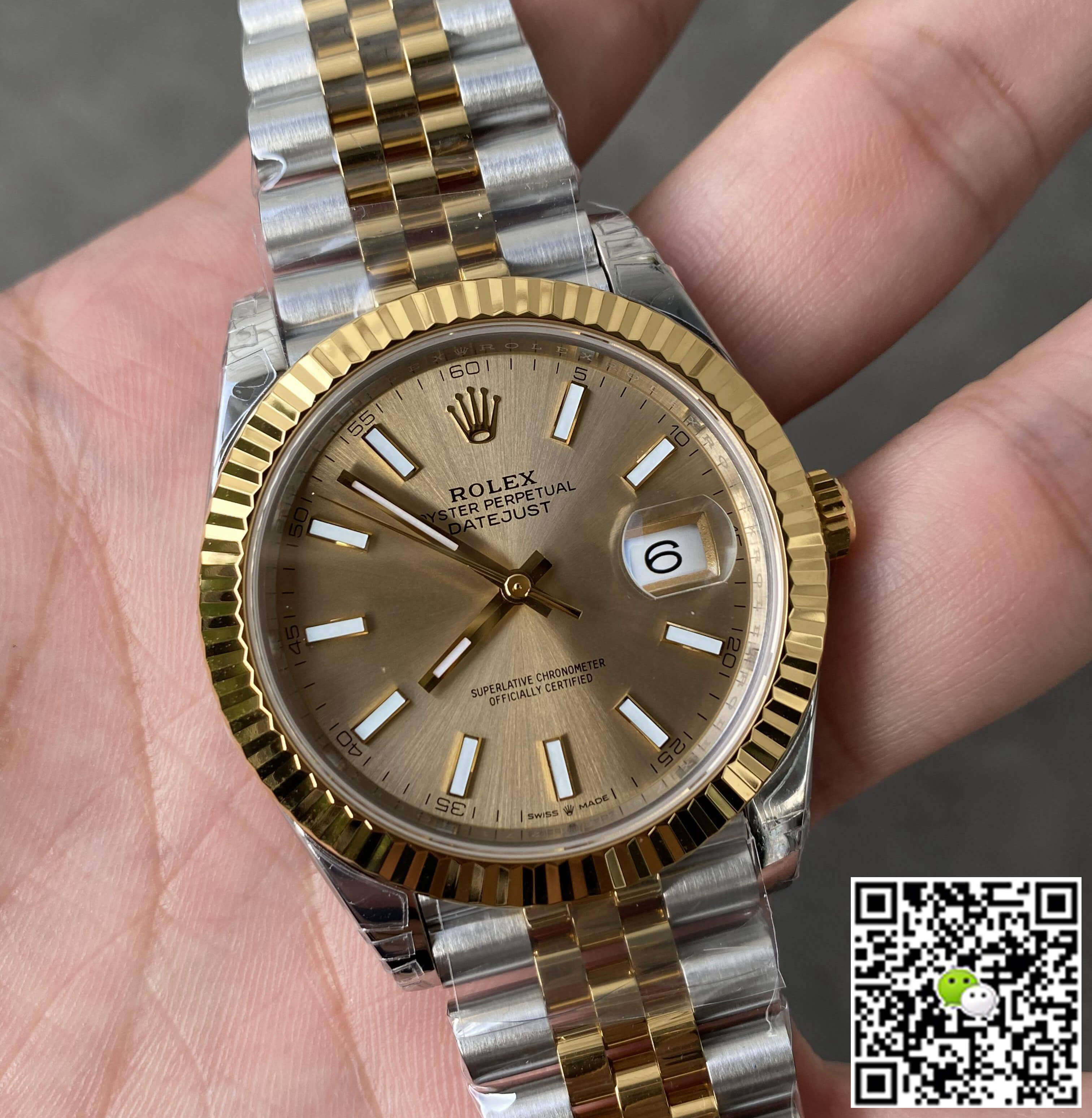 Replica R01ex Datejust M126333-0010 41MM 1:1 Best Edition VS Factory Gold Bezel