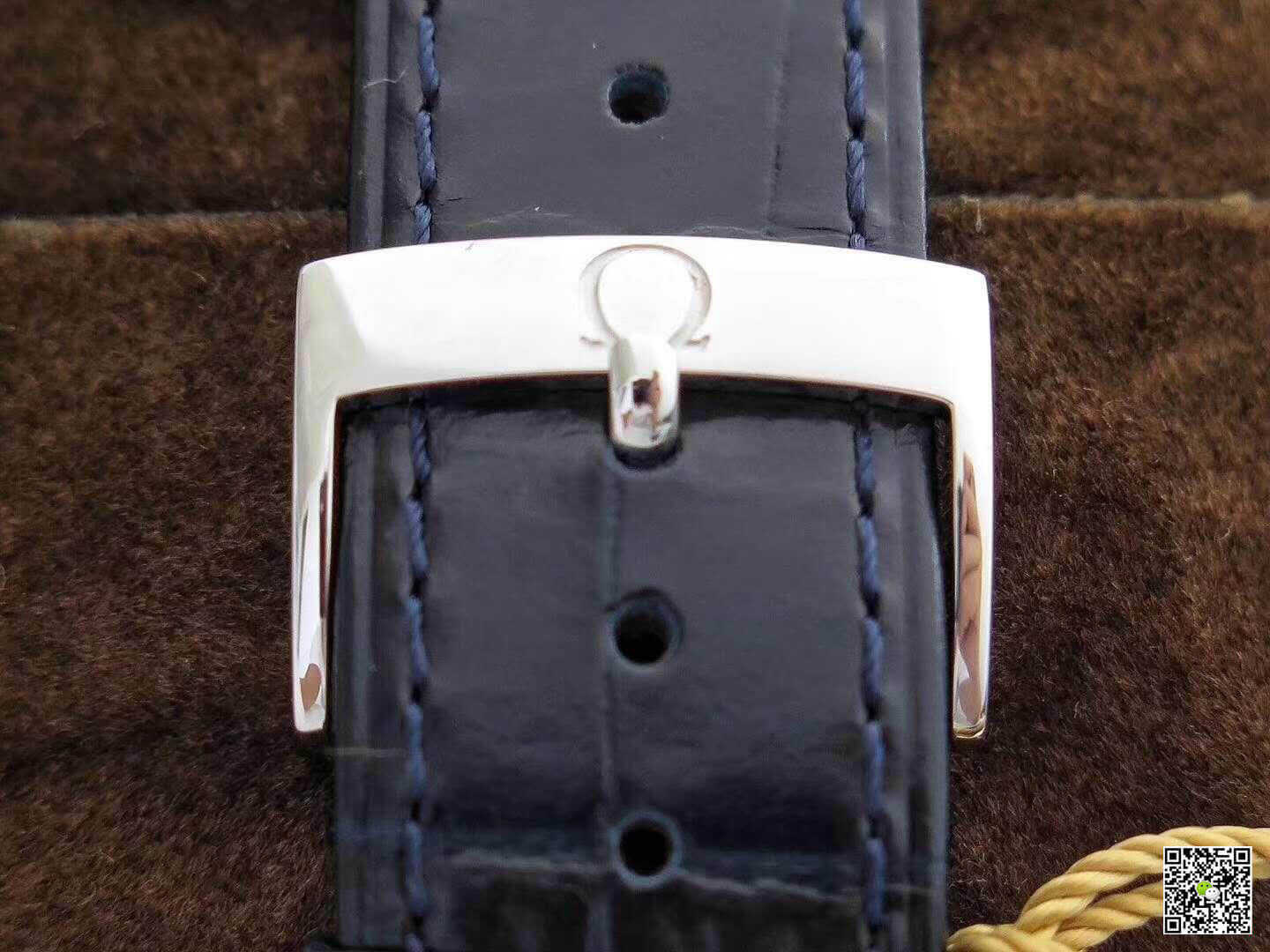 Replica 0me*ga De Ville Prestige 424.53.40.21.04.001 TW Factory 1:1 Best Edition Swiss ETA2824 White Dial Blue Marker