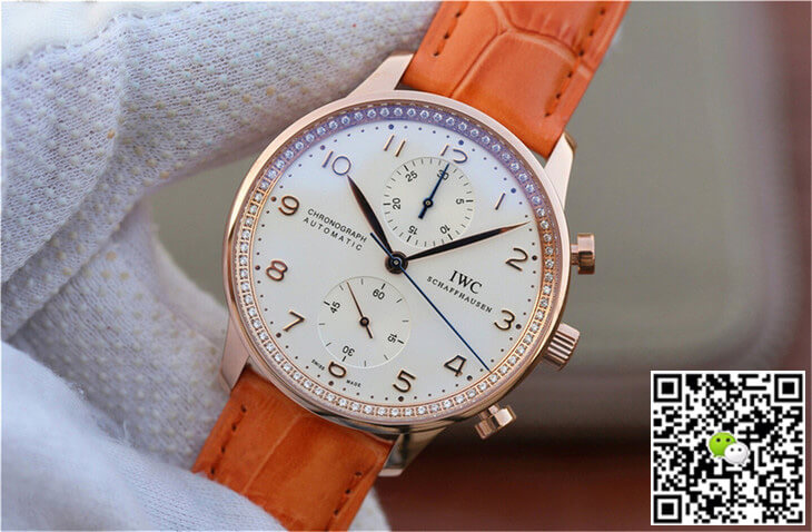 Replica IWC Portuguese ZF Factory 1:1 Best Edition Orange Strap