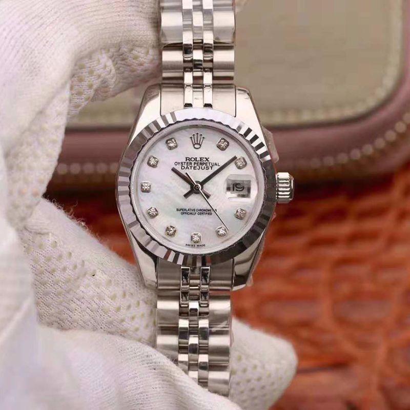 Replica R01ex Lady Datejust 28MM 1:1 Best Edition Swiss NH05 Movement White Dial